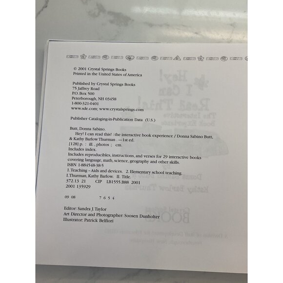 "Hey! I Can Read This!" Interactive Book Experience By Donna Sabino Butt & Kathy - Picture 5 of 5